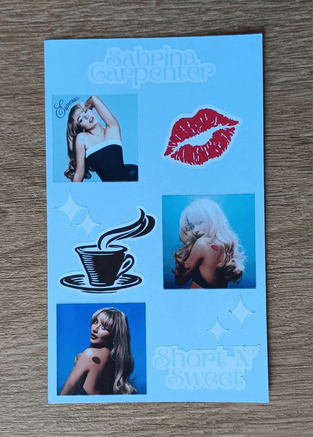 ♡Final Stock♡Sabrina Carpenter Short N Sweet Sticker Sheet