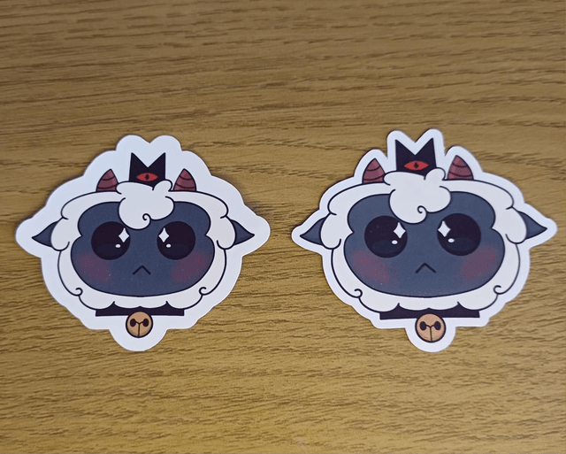 Cult Of The Lamb Chibi Lamb Head Sticker
