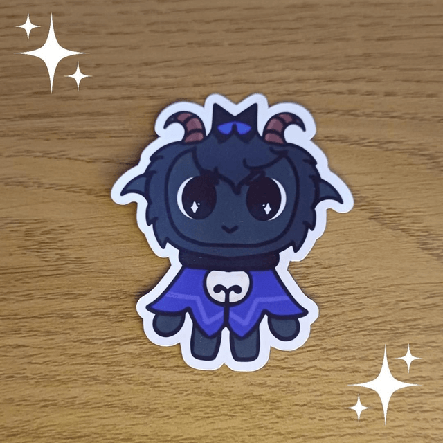 Cult Of The Lamb Chibi Goat Sticker