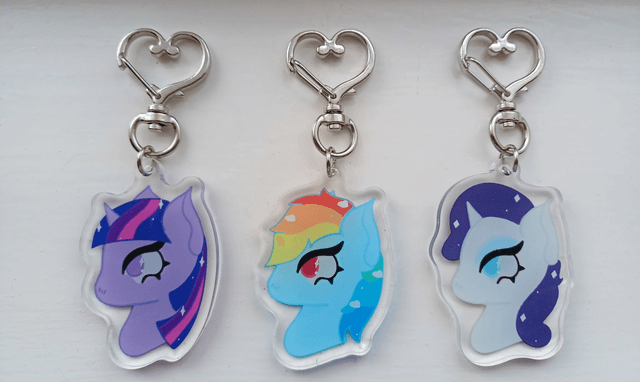 MLP Chibi Keyrings