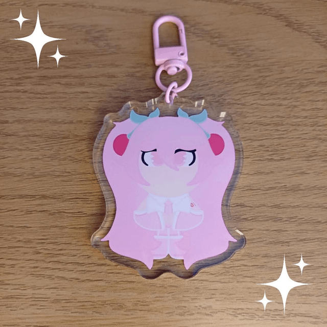 Sakura Hatsune Miku Chibi Keyring