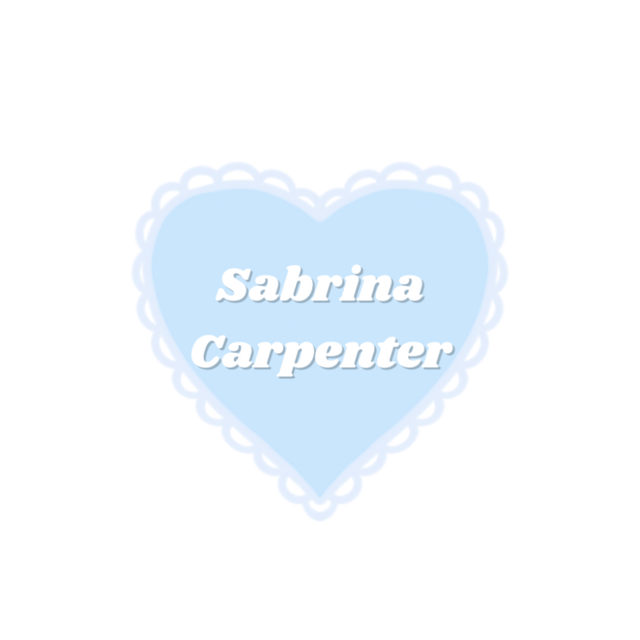 ♡Final Stock♡Sabrina Carpenter Lace Heart Sticker