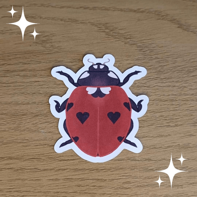 Lovebird Ladybird Sticker