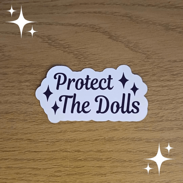 Protect the dolls sticker