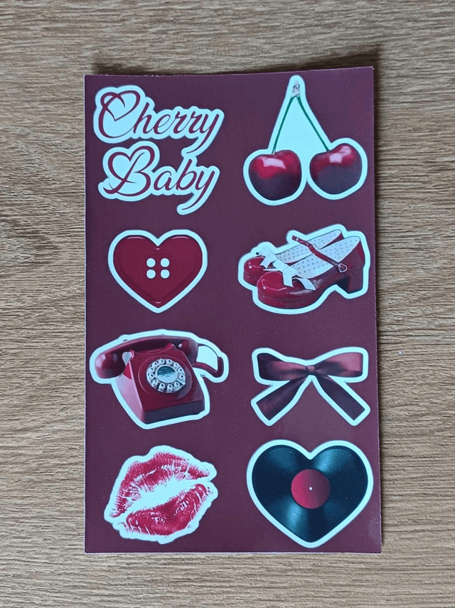 Cherry Baby Sticker Sheet