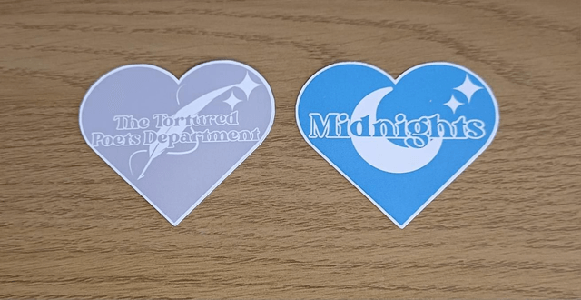 Taylor Swift Album Heart Stickers