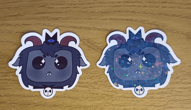 Cult Of The Lamb Chibi Goat Head Sticker