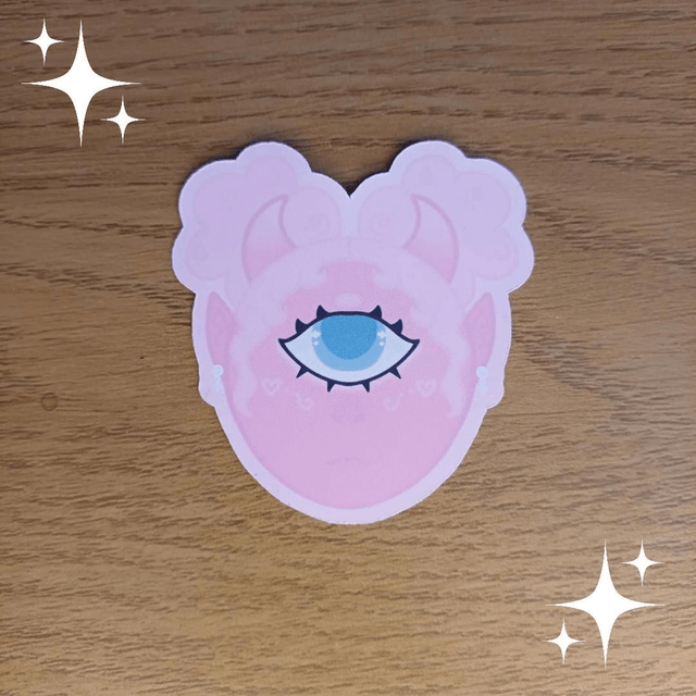 Cyclops Girl Monster Sticker