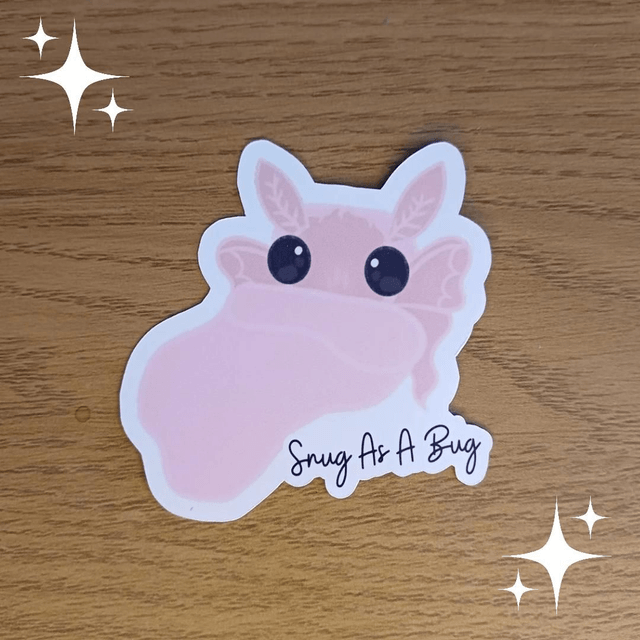 Snug as a bug sticker