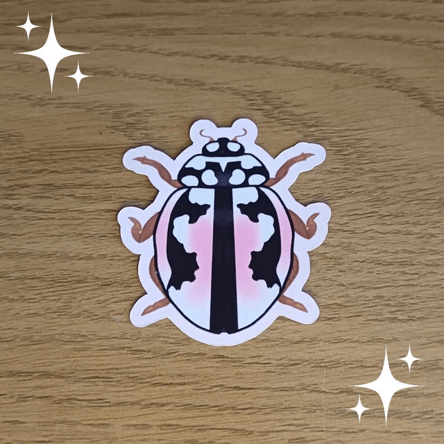 Lipstick Ladybird Sticker