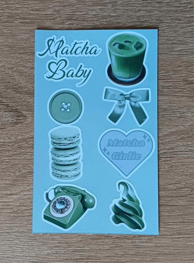 Matcha Baby Sticker Sheet