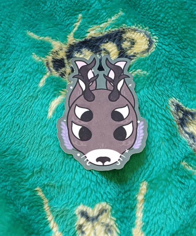 Lilac Jackalope Rabbit Sticker