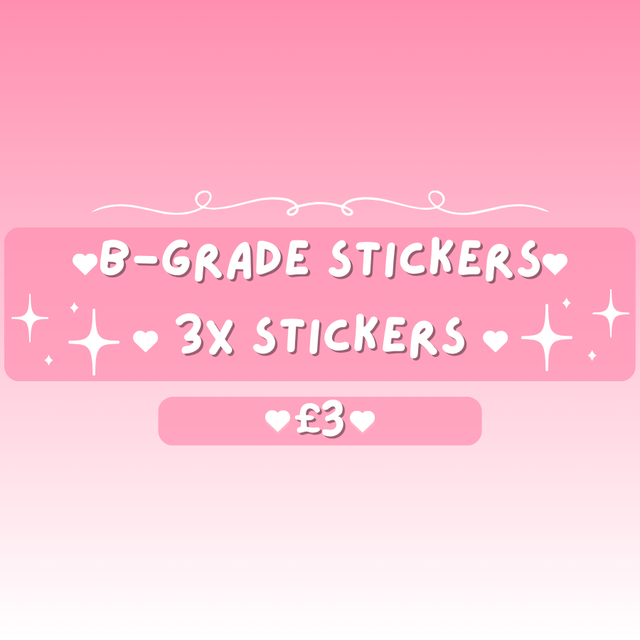 B-Grade Sticker Packs(Oopsie Cut/Print Stickers)