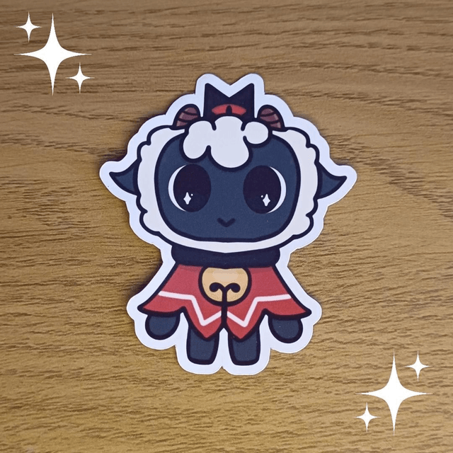 Cult Of The Lamb Chibi Lamb Sticker