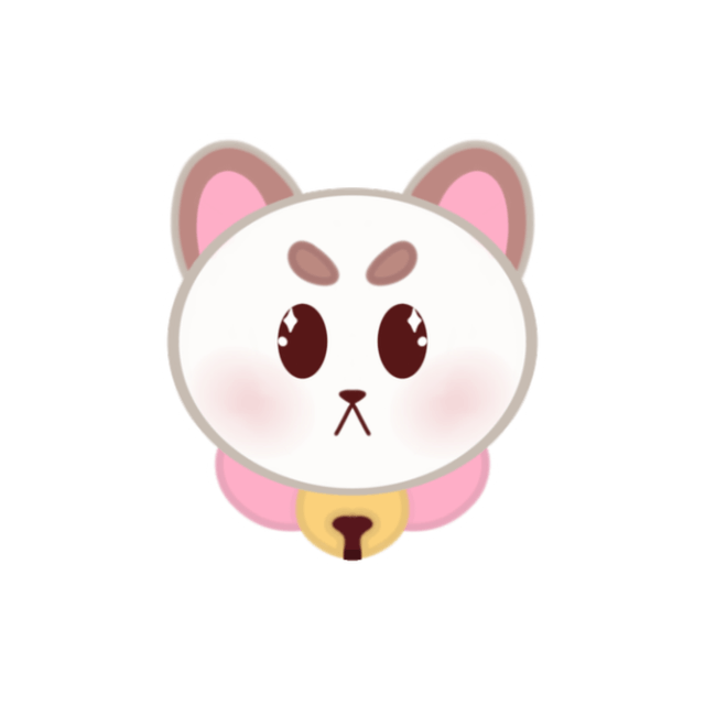 ♡Final Stock♡Puppycat Chibi Head Sticker