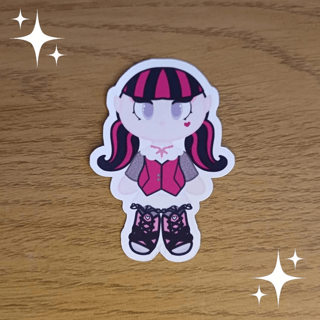♡Final Stock♡Monster High G1 Draculaura Chibi Sticker