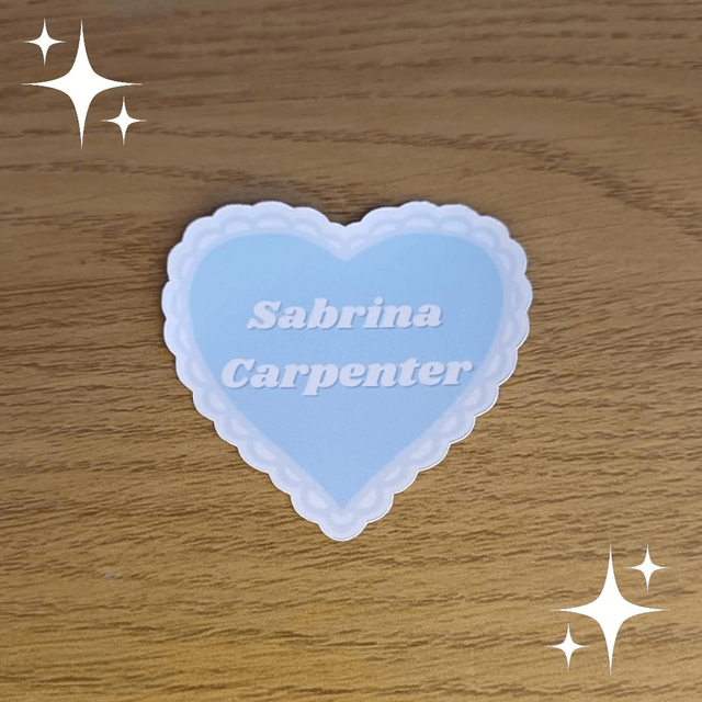 ♡Final Stock♡Sabrina Carpenter Lace Heart Sticker
