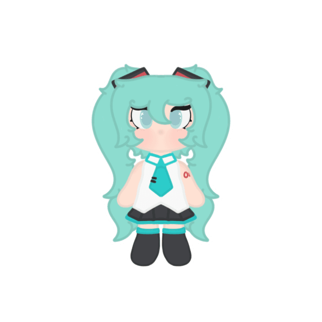 ♡Final Stock♡Vocaloid Hatsune Miku Chibi Sticker