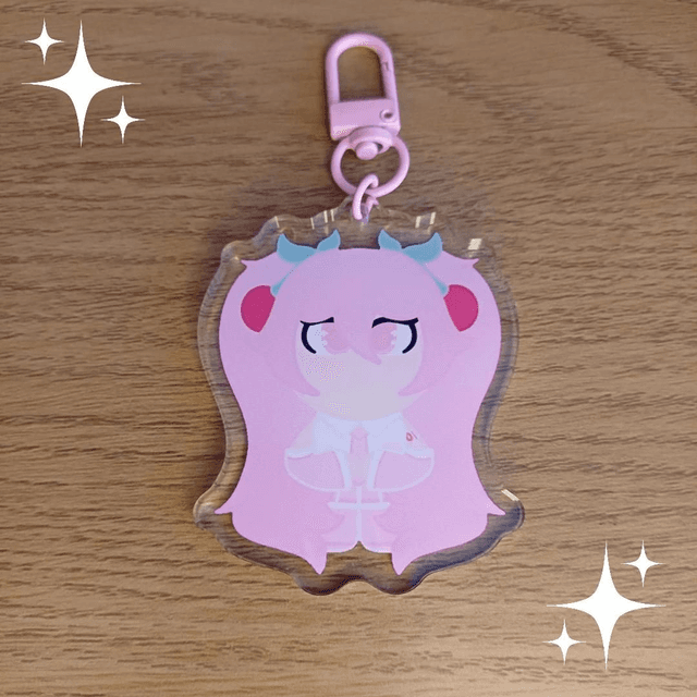 Sakura Hatsune Miku Chibi Keyring