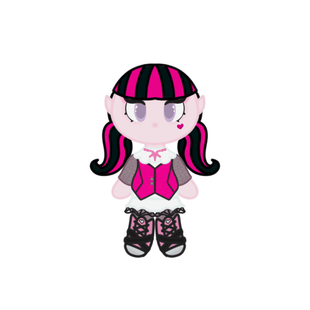 ♡Final Stock♡Monster High G1 Draculaura Chibi Sticker