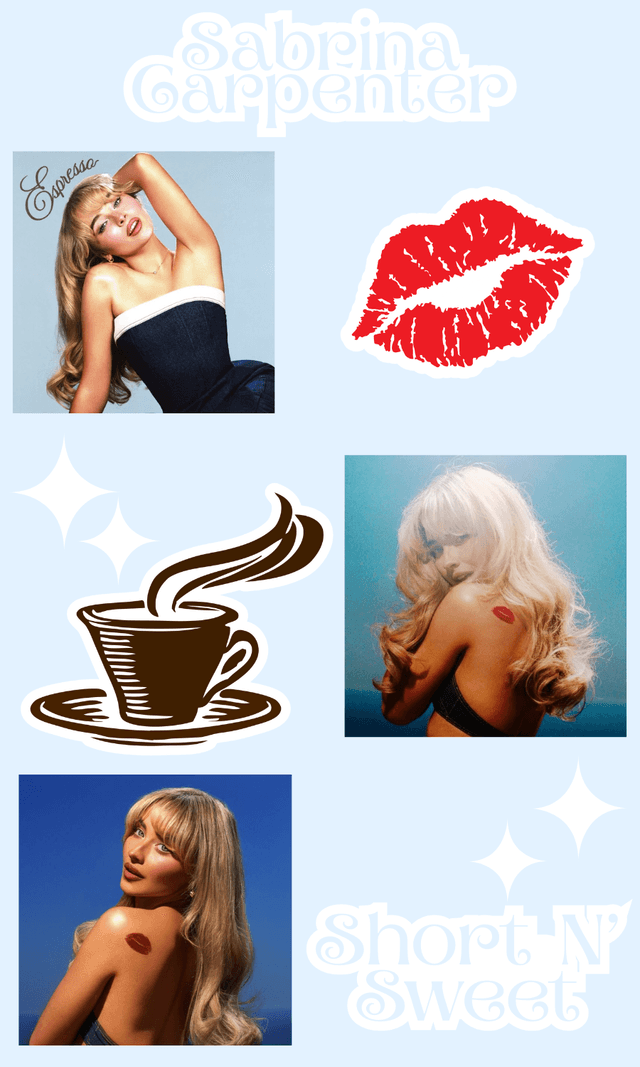 ♡Final Stock♡Sabrina Carpenter Short N Sweet Sticker Sheet