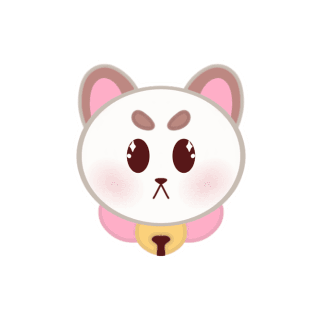 ♡Final Stock♡Puppycat Chibi Head Sticker