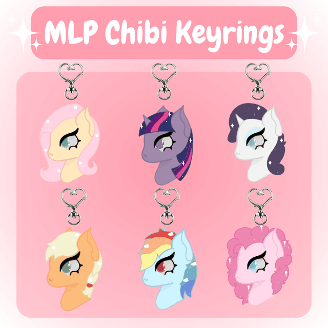 MLP Chibi Keyrings